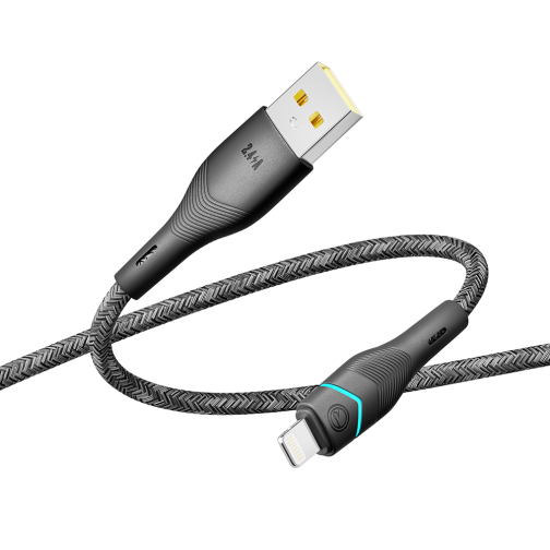 Купити Кабель USB Ridea RC-RL15 RGB Light Lightning 12W 1.2m, 6