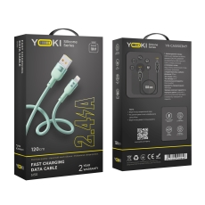 Купити Кабель USB YOKI SILICONE YK-SI50 Lightning 2.4A 1.2m