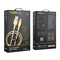 Купити Кабель USB YOKI STYLE YK-ST41 Lightning 2.4A 1.2m