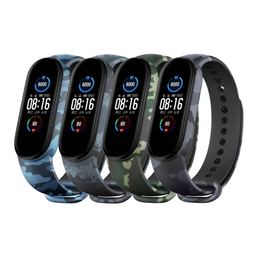 Купить Ремешок для Xiaomi Mi Band 5/6/7 Сamouflage