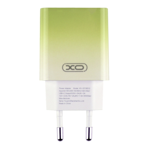 Купити Мережевий Зарядний Пристрій XO CE18 1Type-C PD/QC 30W Type-C to Type-C, 3