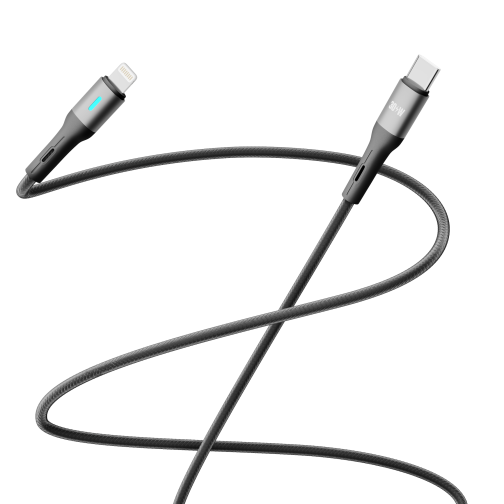 Купити Кабель USB YOKI LED YK-LE17 Type-C to Lightning 30W 1.2m, 3