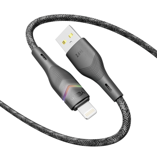 Кабель USB YOKI RGB YK-RG24 Lightning 2.4A 1.2m превью 3
