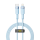 Купити Кабель USB YOKI STYLE YK-ST41 Type-C to Lightning 30W 1.2m Синiй