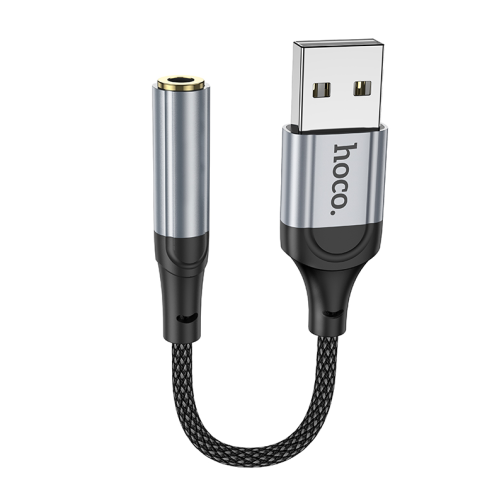 Перехідник Hoco LS36 Sound Card USB to AUX 3.5mm (female) 12cm