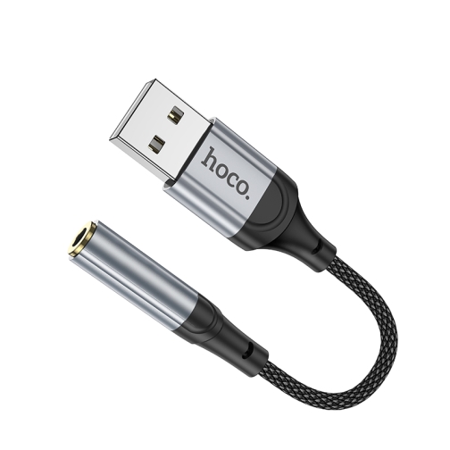 Купить Переходник Hoco LS36 Sound Card USB to AUX 3.5mm (female) 12cm, 5