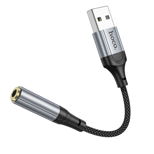 Перехідник Hoco LS36 Sound Card USB to AUX 3.5mm (female) 12cm превью 6