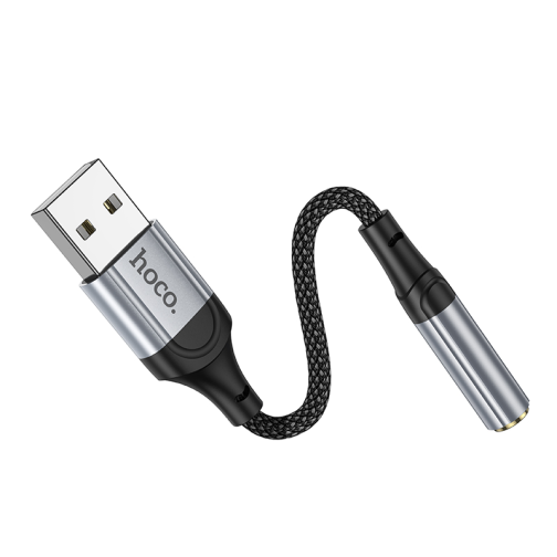 Перехідник Hoco LS36 Sound Card USB to AUX 3.5mm (female) 12cm превью 7