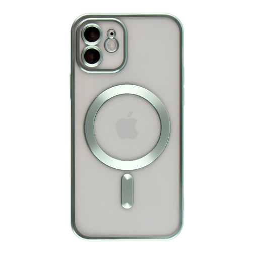 Чохол TPU Metallic Chrome Full Camera with Magsafe для iPhone 12 превью 13