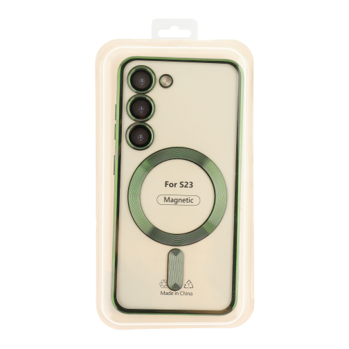 Чохол TPU Metallic Full Camera with Magsafe для Samsung Galaxy S23 5G (S911) превью 11