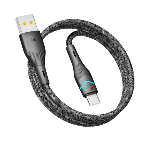 Купить USB Ridea RC-RL15 RGB Light Type-C 3A 1.2m, 3
