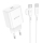 Купити Мережевий Зарядний Пристрій Borofone BA81A 1USB-C PD/QC 20W+Type-C to Type-C