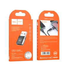 Купить Переходник Hoco UA17 USB Male to Type-C female USB2.0 adapter