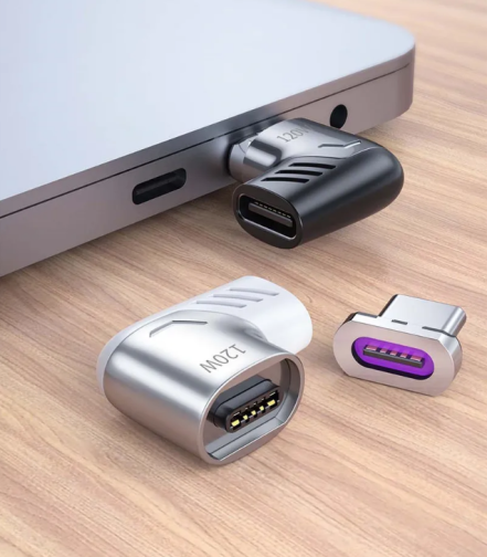 Купити Адаптер Magnetic Type-C 120W кутовий 90 градусів, 2