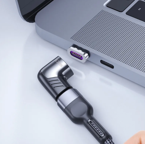 Адаптер Magnetic Type-C 120W кутовий 90 градусів превью 3
