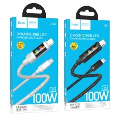 Купити Кабель USB Hoco U126 100W Type-C to Type-C 1.2m Купити Кабель USB Hoco U126 100W Type-C to Type-C 1.2m