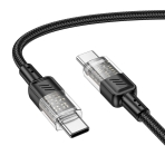 Купити Кабель USB Hoco U129 60W Type-C to Type-C 1.2m, 5