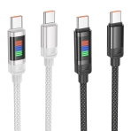 Купить USB Hoco U126 100W Type-C to Type-C 1.2m, 6