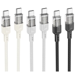 Купити Кабель USB Hoco U129 60W Type-C to Type-C 1.2m, 6