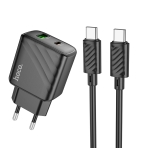 Купити Мережевий Зарядний Пристрій Hoco CS23A 1USB/1USB-C PD/QC 30W+Type-C to Type-C