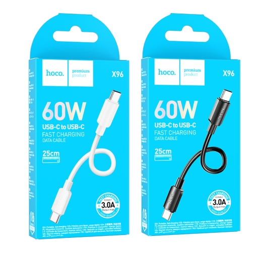Купить USB Hoco X96 Hyper 60W Type-C to Type-C 0.25m, 2