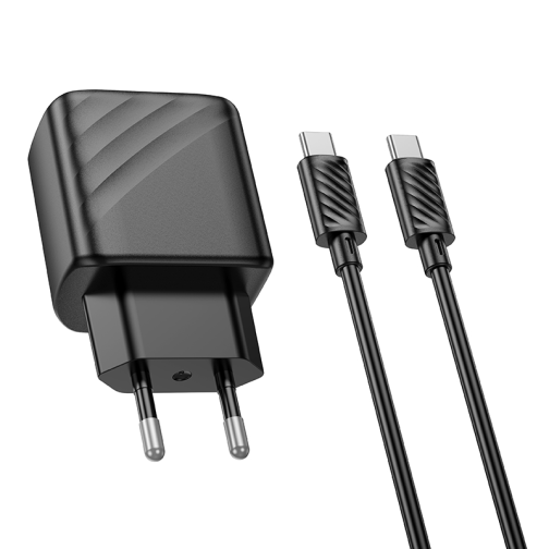 Мережевий Зарядний Пристрій Hoco CS23A 1USB/1USB-C PD/QC 30W+Type-C to Type-C превью 6