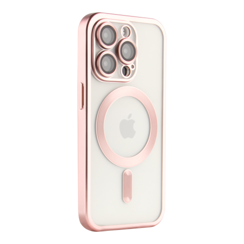 Чохол TPU Metallic Chrome Full Camera with Magsafe для iPhone 14 Pro превью 12