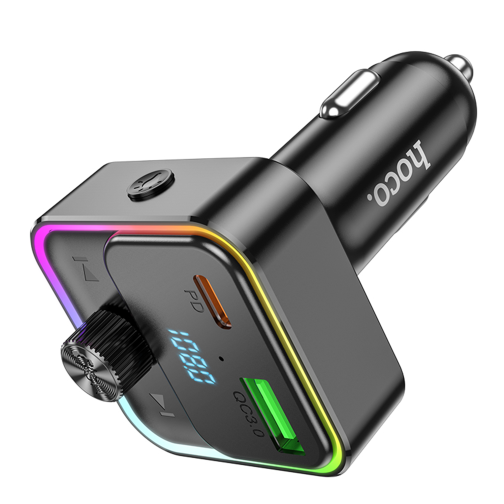 FM-трансмітер Hoco E81 USB-C PD30W+USB-A QC18W/BT5.0 Total 30W превью 5