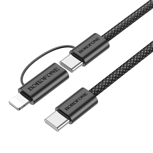 Купить USB Borofone BX104 Primo two-in-one 60W Type-C to Type-C/iP PD27W, 4