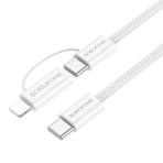 Купить USB Borofone BX104 Primo two-in-one 60W Type-C to Type-C/iP PD27W, 5