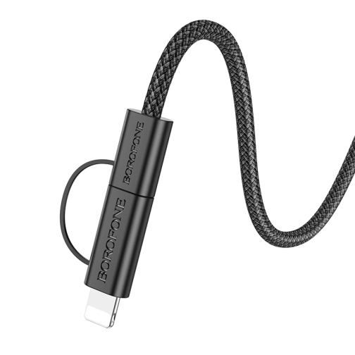 Купить USB Borofone BX104 Primo two-in-one 60W Type-C to Type-C/iP PD27W, 7