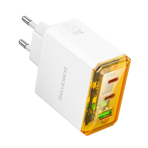 Купить Сетевое Зарядное Устройство Borofone BAS34A 2Type-C/1USB PD/QC 65W, 3