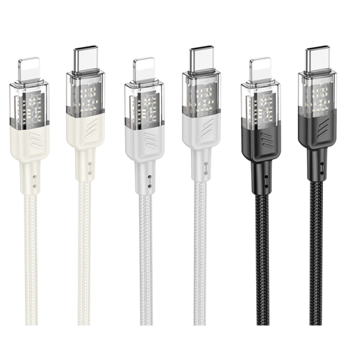 Купить USB Hoco U129 PD27W Type-C to Lightning 1.2m, 6