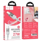 Купить USB Hoco U129 PD27W Type-C to Lightning 1.2m, 8