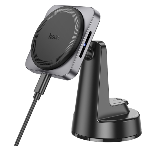 Автотримач Hoco HW16 Magnetic Wireless 15W превью 3