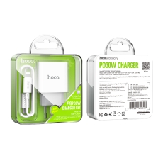 Купити Мережевий Зарядний Пристрій Hoco C76A Pro 1USB-C PD/QC 30W+Type-C to Lightning