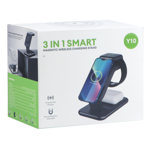 Бездротовий Зарядний Пристрій JJT-Y10 с MagSafe 3in1 15W превью 4