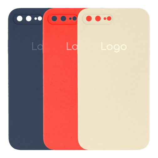 Чохол Silicone Case Square Full Camera для iPhone 7 Plus/8 Plus