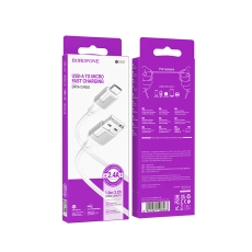 Купити Кабель USB Borofone BX101 Creator Micro 2.4A Купити Кабель USB Borofone BX101 Creator Micro 2.4A