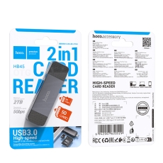 Купить Card Reader Hoco HB45 Spirit 2-in-1 USB/Type-C 3.0 Купить Card Reader Hoco HB45 Spirit 2-in-1 USB/Type-C 3.0