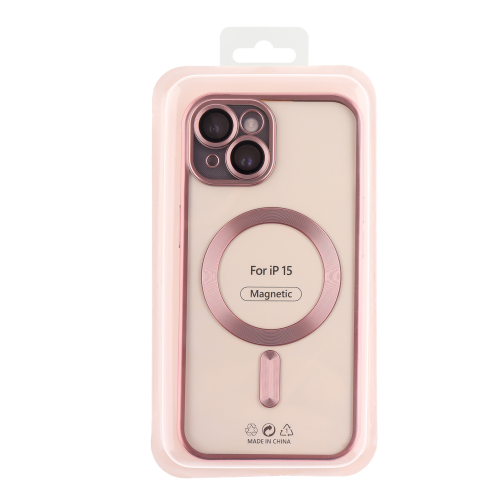 Чохол TPU Metallic Chrome Full Camera with Magsafe для iPhone 15 превью 3