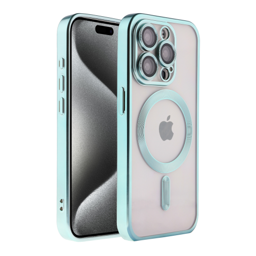 Чохол TPU Metallic Chrome Full Camera with Magsafe для iPhone 15 Pro Max превью 2