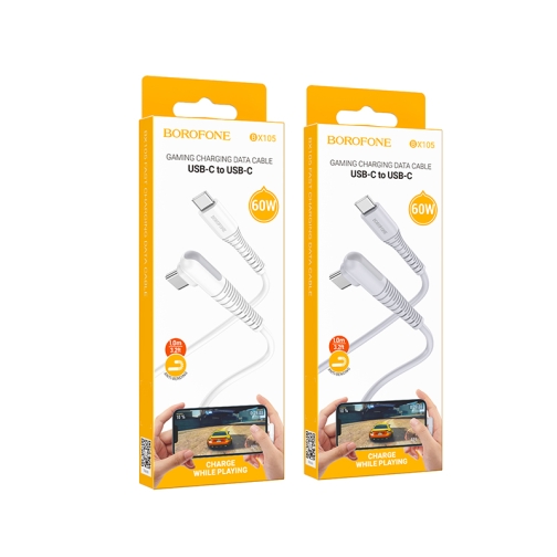 Купити Кабель USB Borofone BX105 Corriente 60W Type-C to Type-C