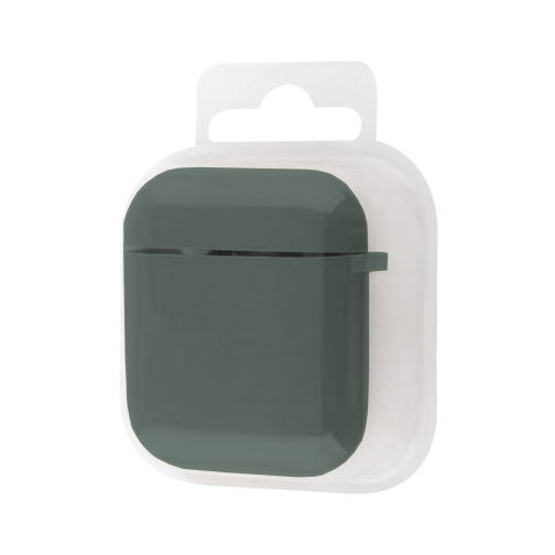 Футляр Silicone Case with microfibra для Airpods 1/2 превью 3