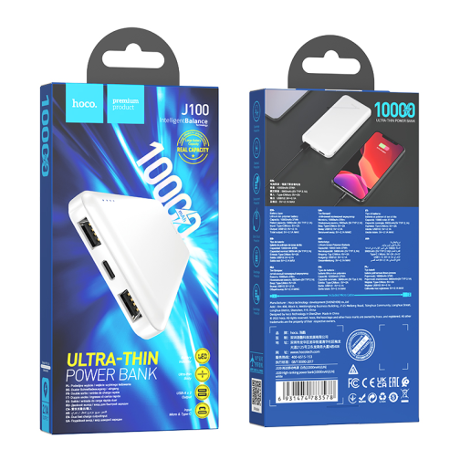 Універсальна Мобільна Батарея Power Bank Hoco J100 High-ranking 10000 mAh превью 3