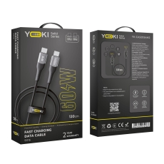Купить USB YOKI SOLID YK-SO15 Type-C to Type-C 60W 1.2m Купить USB YOKI SOLID YK-SO15 Type-C to Type-C 60W 1.2m