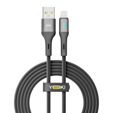 Купить USB YOKI LED YK-LE17 Lightning 2.4A 2m Купить USB YOKI LED YK-LE17 Lightning 2.4A 2m