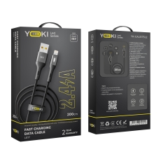 Купить USB YOKI LED YK-LE17 Lightning 2.4A 2m Купить USB YOKI LED YK-LE17 Lightning 2.4A 2m