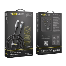 Купить USB YOKI POWER YK-PO70 Type-C to Type-C 100W 2m Купить USB YOKI POWER YK-PO70 Type-C to Type-C 100W 2m