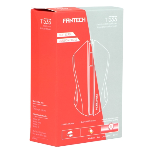 Купить USB Мышь FANTECH T533 Мятая упаковка, 5